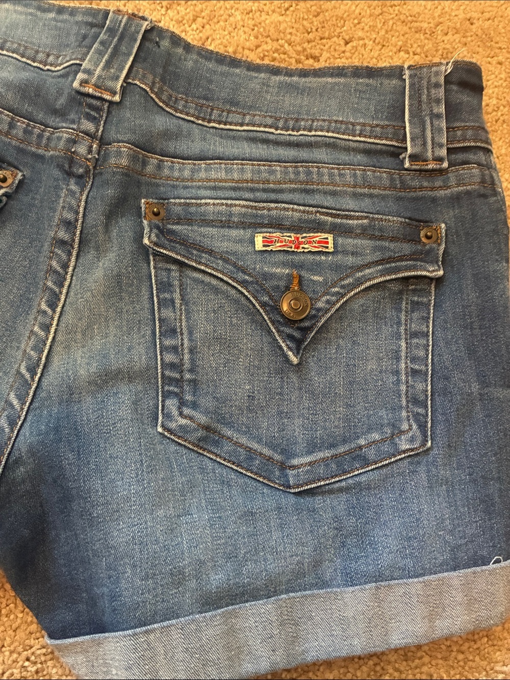Hudson Jeans Ruby Distressed Cuffed Denim Shorts size 30 - Picture 7 of 7